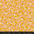 a yellow background with pink and yellow flowers