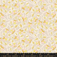a yellow and pink floral pattern on a beige background