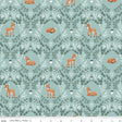 a pattern with a deer and a baby deer