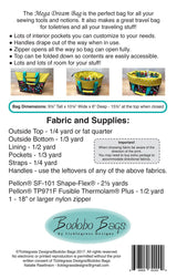 Bodobo Mega Dream Bag Printed Pattern Only TG-1701 From Bodobo Bags By Natalie Rawlinson