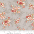 a flowered fabric with pink and yellow flowers on a gray background