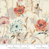a white background with red and blue flowers