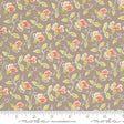 a brown background with pink flowers and green leaves