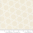 a white fabric with circles on it