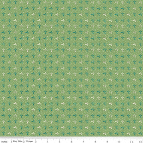Piece and Plenty Basil Sprout Yardage C15883-Basil by Lori Holt for Riley Blake Designs sold by 1/2 yard increments