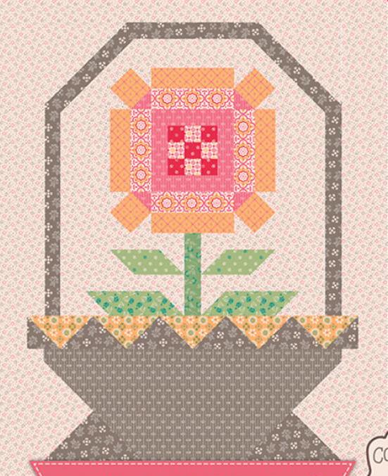 Lori Holt Piece & Plenty Quilt Seeds™ Flower Basket No. 4 by Lori Holt for Riley Blake Designs ST-39783