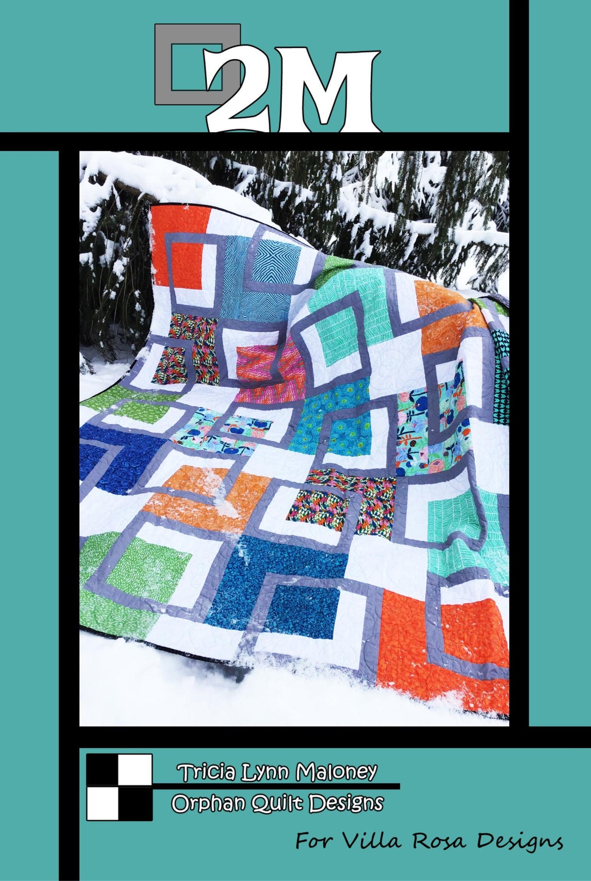 2M Quilt Pattern Only - INSTANT DIGITAL DOWNLOAD - From Orphan Quilts for Villa Rosa Designs Size 88" x 88"