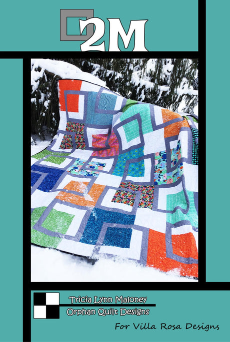 2M Quilt Pattern Only - INSTANT DIGITAL DOWNLOAD - From Orphan Quilts for Villa Rosa Designs Size 88" x 88"