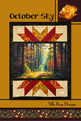 October Sky Quilt Panel Pattern Only - INSTANT DIGITAL DOWNLOAD - From Villa Rosa Designs Size 48" x 60"