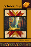 October Sky Quilt Panel Pattern Only - INSTANT DIGITAL DOWNLOAD - From Villa Rosa Designs Size 48" x 60"