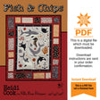 Fish and Chips Quilt Pattern Only - INSTANT DIGITAL DOWNLOAD - From Heidi Cook for Villa Rosa Designs Size 54" x 62"