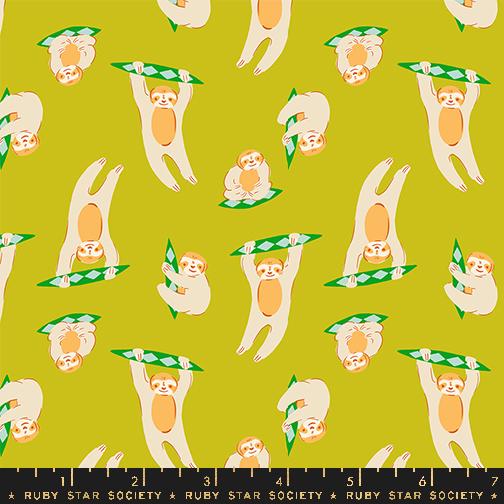 a green background with a pattern of slotty bears