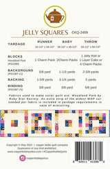 Jelly Squares Quilt Printed Pattern CKQ 2409 By Sarah Sumbera For Copper Kettle Quilt Company
