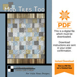 Mod Tiles Too Quilt Pattern - INSTANT DIGITAL DOWNLOAD - by Orphan Quilt Designs for Villa Rosa Designs 39”x 40” (47”x 48” w/ opt border)