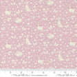 a pink and white fabric with white polka dots