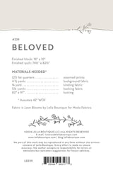 Beloved Quilt Pattern by Vanessa Goertzen for Lella Boutique LB 239 Finished Size: 74-1/2in x 82-1/2in