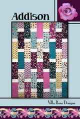 Addison Quilt Pattern - INSTANT DIGITAL DOWNLOAD - From Villa Rosa Designs 54" x 73" uses fat quarters