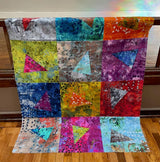 Acrobatic Quilt Pattern Only - INSTANT DIGITAL DOWNLOAD-By Sugar Pine Quilt Designs for Villa Rosa Size 42"x56" (50"x64" w/ opt border)