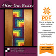 After the Rain Table Runner Pattern Only - INSTANT DIGITAL DOWNLOAD - From Tricia Lynn Maloney for Villa Rosa Designs Size 12" x 60"
