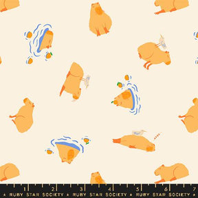 a pattern of bears swimming in the water