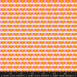 a ruler with an orange and pink pattern on it