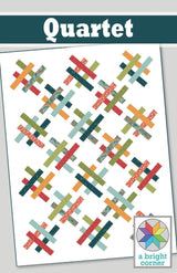 Quartet Quilt Pattern by A Bright Corner Quilts ABC-317, Multiple Sizes