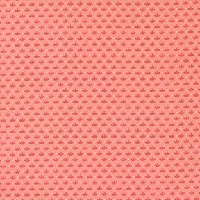 a red background with a pattern of small circles