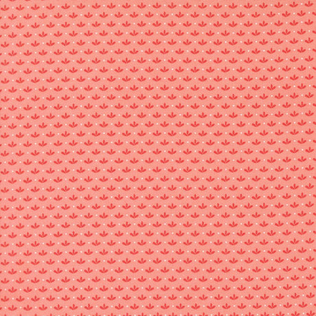 a red background with a pattern of small circles
