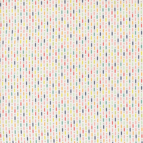 a white background with multicolored dots