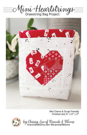 Mini Heartstrings Drawstring Bag Project BNB2404 by Chrissy Lux of Branch and Blume