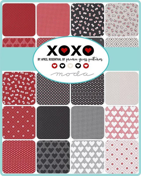 XOXO 2.5" Mini Charm 24140MC by April Rosenthal Prairie Grass for Moda Fabrics bin 7