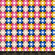 a colorful pattern with stars on a white background