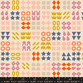 a very colorful pattern on a white background