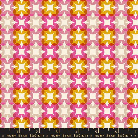 a colorful pattern with stars on a white background