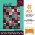 Alassio Quilt Pattern Only - INSTANT DIGITAL DOWNLOAD - By Villa Rosa Designs Size 54" x 72"