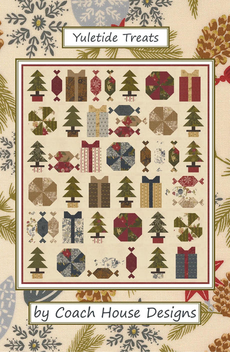 Yuletide Treats Quilt Pattern by Barbara Cherniwchan for Coach House Designs CHD-2443 52 x 61
