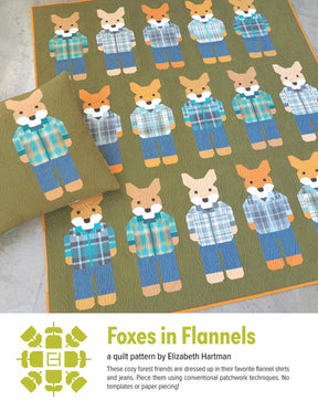 Foxes In Flannels Quilt Pattern by Elizabeth Hartman EH080
