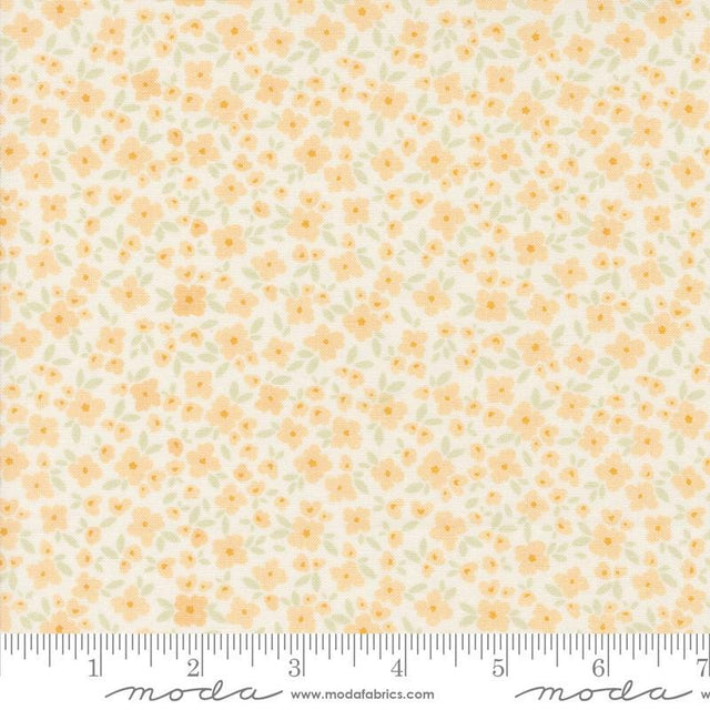 a ruler with a flower pattern on it