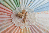 Cottage Charm Wallpaper Koral Kicks 31750-14 by Heather Briggs of My Sew Quilty Life Sold in 1/2 yard increments
