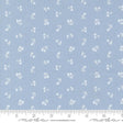 a blue fabric with white flowers on it