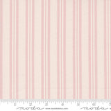 a pink and white striped wallpaper with a ruler
