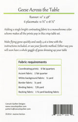 Geese Across the Table Quilt Pattern CQ1010 from Canuck Quilter Designs