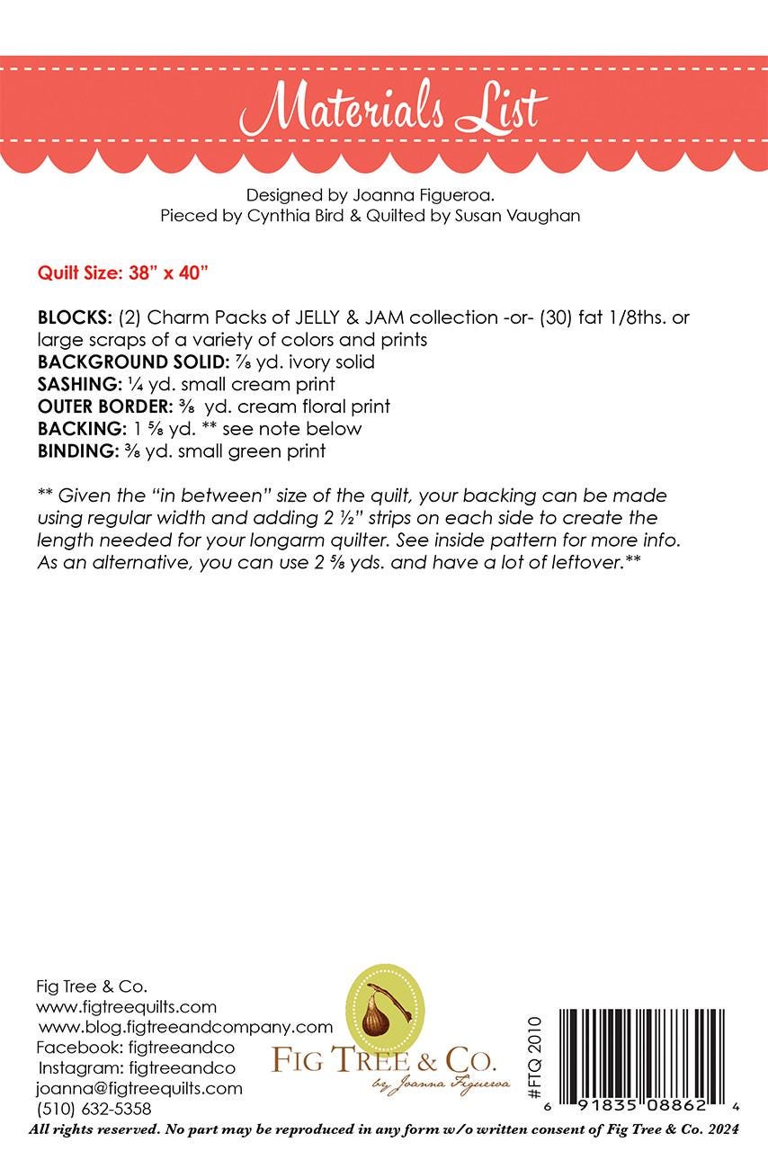 Tea for Two Pattern Only FTQ2010 Fig Tree Quilts