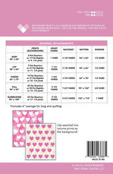 Patchwork Hearts II Quilt Pattern # QLP156 by Quilty Love 5 sizes available see 2nd photo
