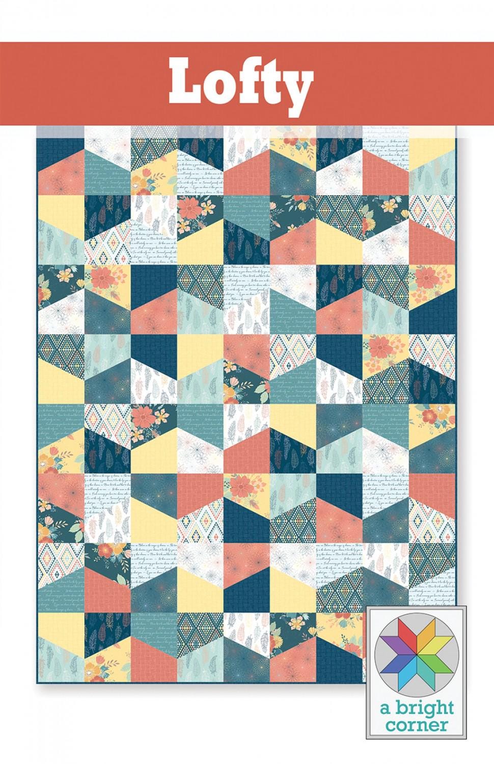 Lofty Quilt Pattern by A Bright Corner Quilts AKBC-324, 4 sizes