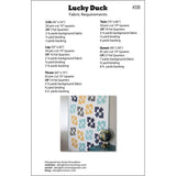 Lucky Duck Quilt Pattern by A Bright Corner Quilts ABC-330, Multiple Sizes