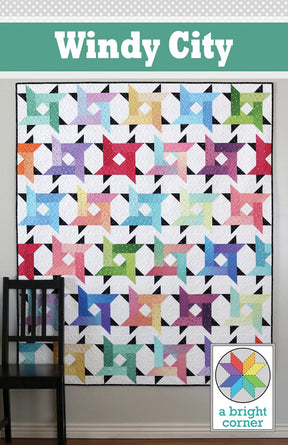 Windy City Quilt Pattern by A Bright Corner Quilts AKBC-334, 4 sizes