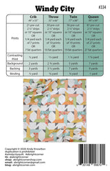Windy City Quilt Pattern by A Bright Corner Quilts AKBC-334, 4 sizes