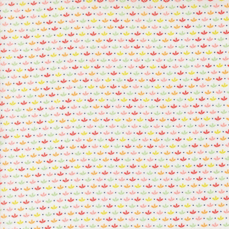a white background with multicolored leaves on it