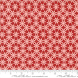 a ruler with a red and white pattern on it